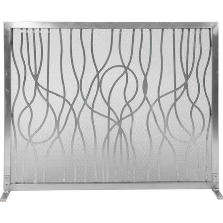 Dagan Dagan AHS800 Abstract Design Stainless Steel Panel Screen; Stainless Steel AHS800